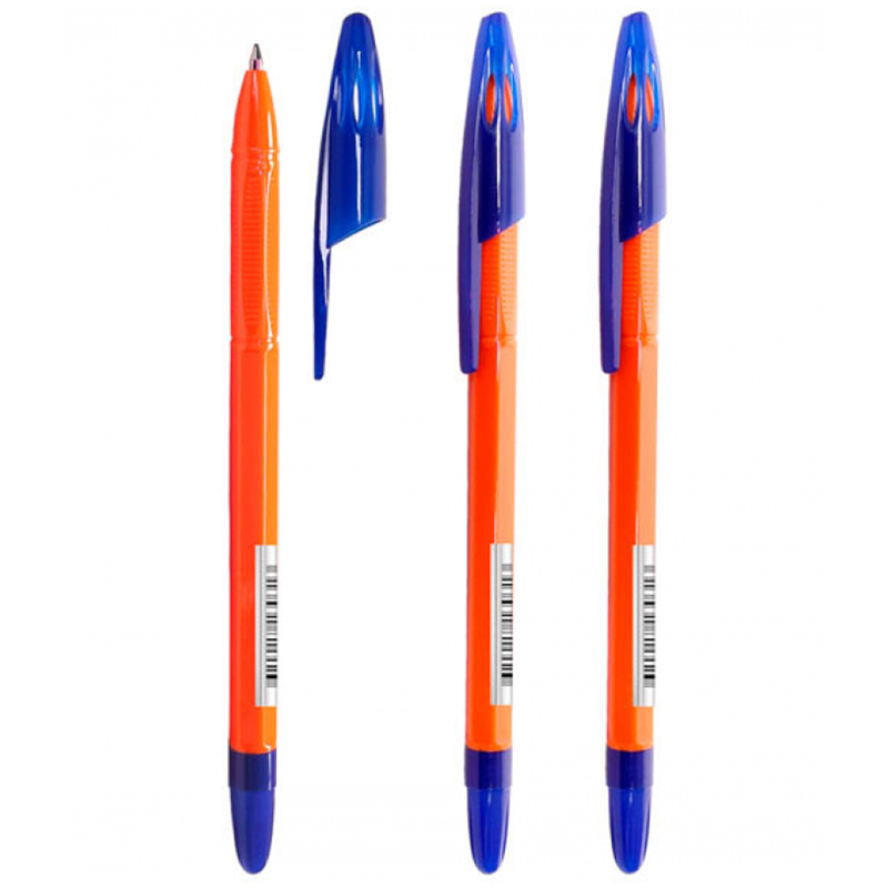 Ручка шариковая СТАММ "555 Orange" синяя, 0,7мм