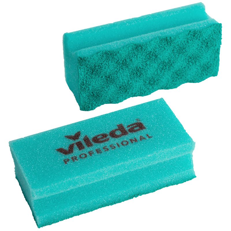 Губка Vileda Professional "Pur Active", с абразивным слоем, 14*6,3см, 10шт, зеленый/зеленый 123115 (ПОД ЗАКАЗ)