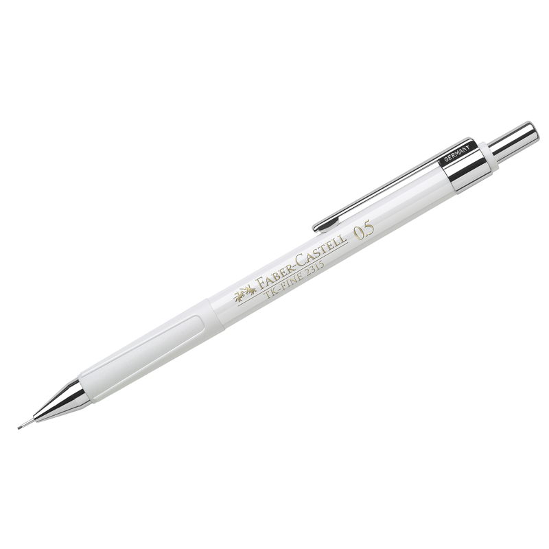 Карандаш механический Faber-Castell "TK-Fine 2315" 0,5мм, HB, белый корпус