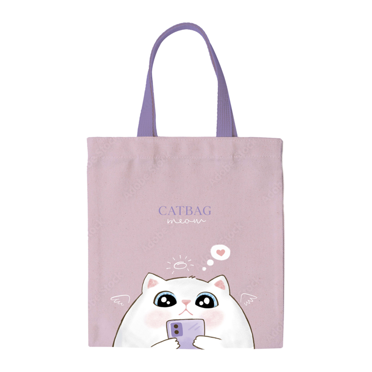 Сумка-шоппер MESHU "Catbag", 33*40см, канвас