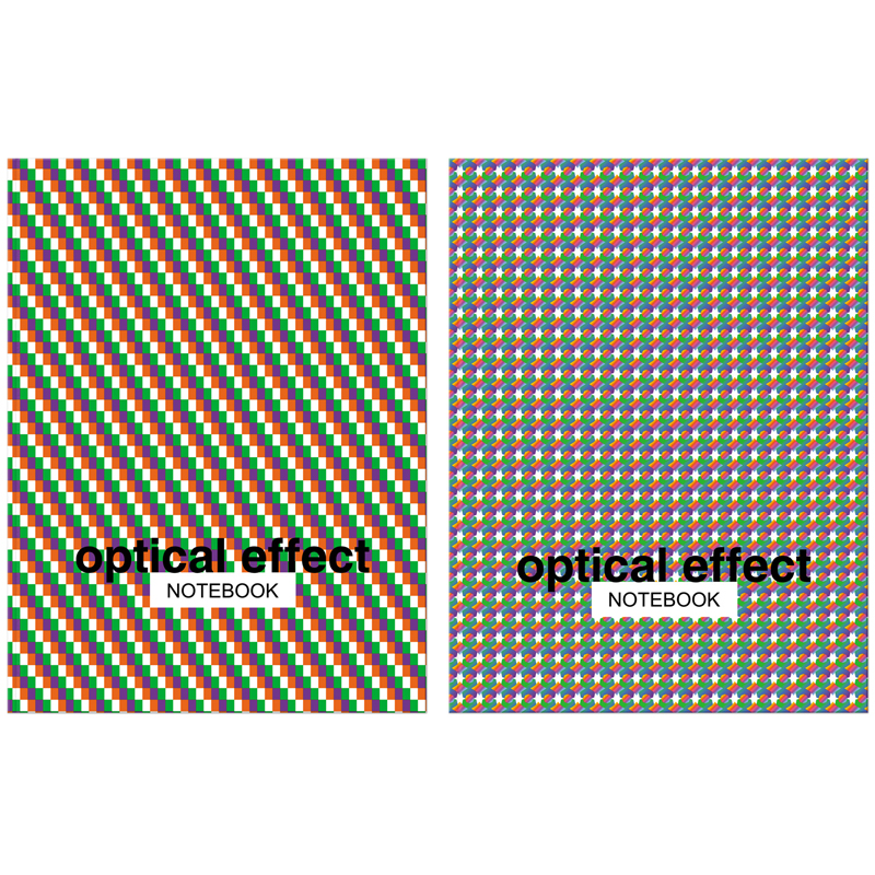 Бизнес-блокнот А5, 64л., ЛАЙТ, BG "Optical effect", метализация, глянцевая ламинация