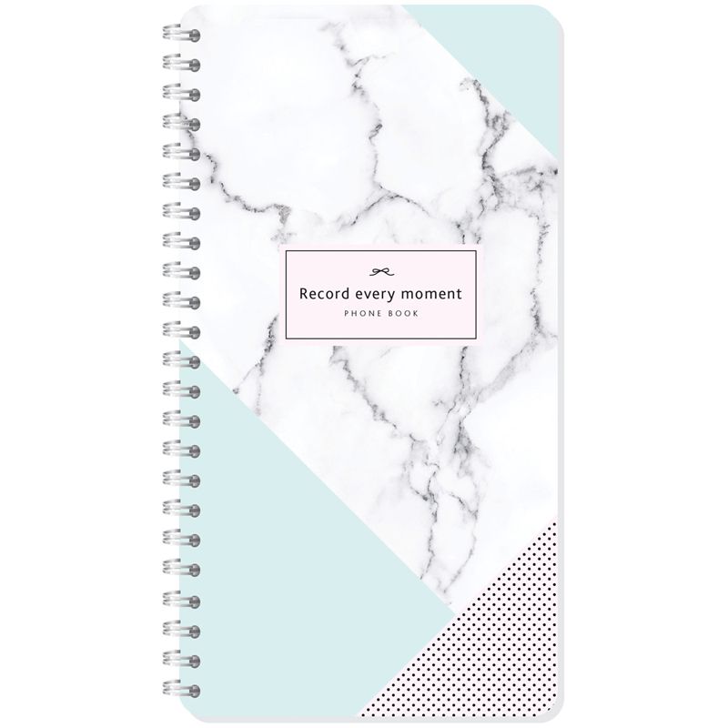 Телефонная книга А5, 80л., на гребне OfficeSpace "Стиль. Marble design", с высечкой