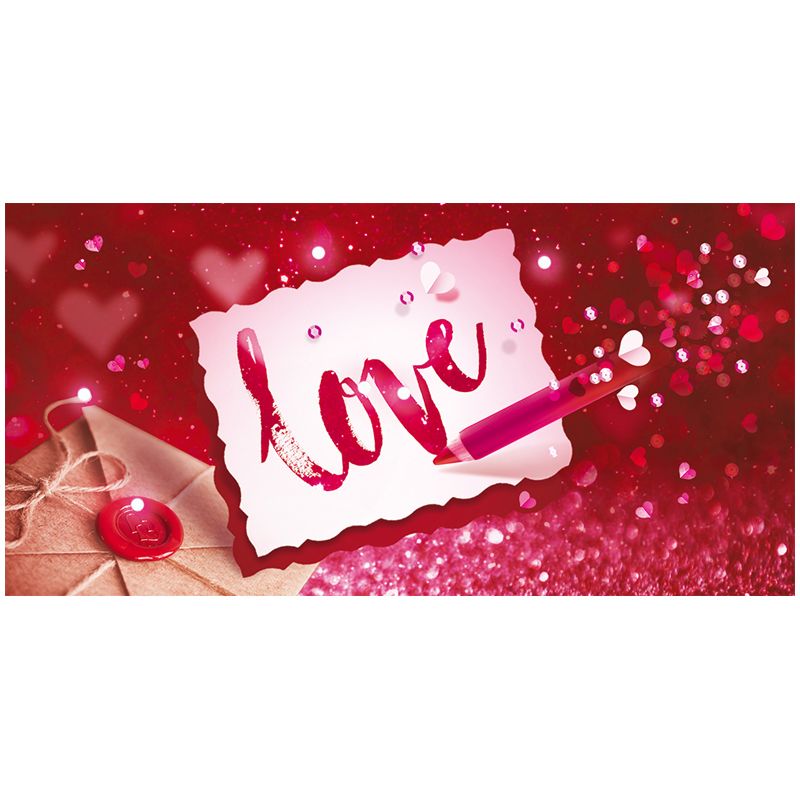 Конверт для денег Открытая планета "Love", 84*168мм, блестки в лаке
