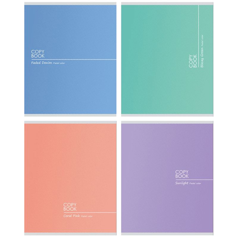 Тетрадь 96л., А5, клетка BG "Pastel color", матовая ламинация