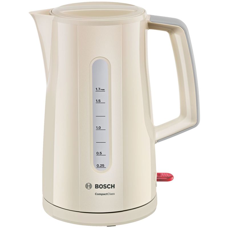 Чайник электрический Bosch TWK3A017, 1,7л, 2400Вт, пластик, бежевый