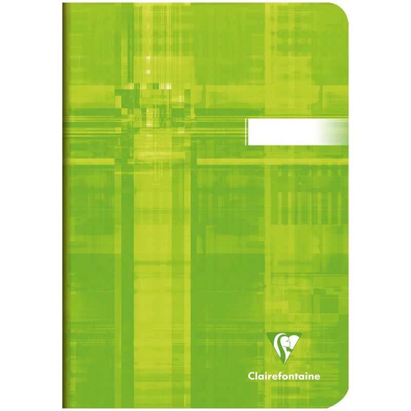 Тетрадь 48л., А5, клетка Clairefontaine, глянцевая ламинация, зеленая, 90г/м2