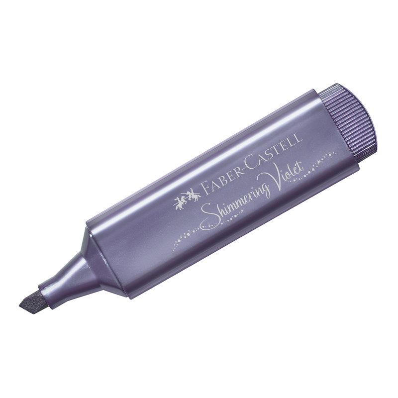 Текстовыделитель Faber-Castell "TL 46 Metallic" мерцающий фиолетовый, 1-5мм