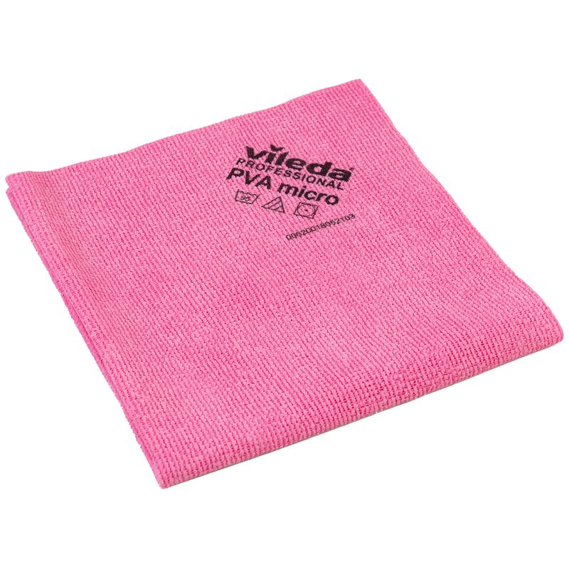 Салфетки для уборки Vileda Professional "ПВАмикро", набор 5шт., микроволокно, 38*35см, красные