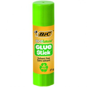 Клей-карандаш Bic "Ecolutions", 21г, с яблочным запахом, водно-спиртовая основа