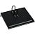 Подставка под календарь СТАММ, малая, пластик, черный