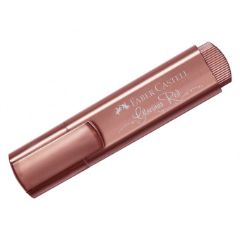 Текстовыделитель Faber-Castell "TL 46 Metallic" мерцающий красный, 1-5мм