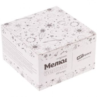 Мел штучный белый ArtSpace, 12,5г, 100шт.