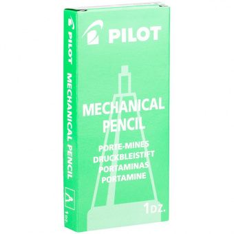 Карандаш механический Pilot 0,5мм, с ластиком, черный прорезиненный корпус