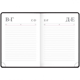 Ежедневник недатир. А6, 136л., кожзам, OfficeSpace "Winner", фиолетовый