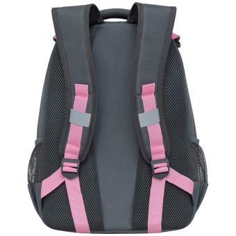Рюкзак с мешком Grizzly, 28*39*17см, 2 отделения, 3 кармана, анатомическая спинка, серый