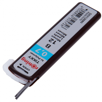 Грифели для механических карандашей Rotring "Tikky", 12шт., 0,7мм, B