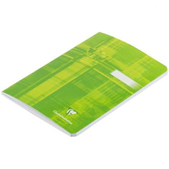 Тетрадь 48л., А5, клетка Clairefontaine, глянцевая ламинация, зеленая, 90г/м2