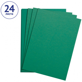 Цветная бумага 500*650мм, Clairefontaine "Etival color", 24л., 160г/м2, темно-зеленый, легкое зерно, 30%хлопка, 70%целлюлоза