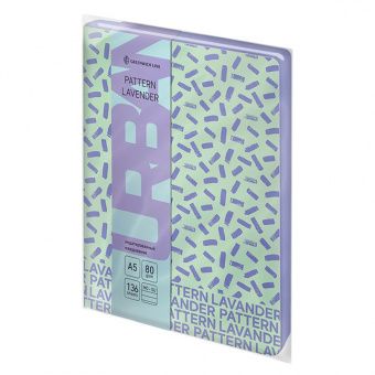 Ежедневник недатир. А5, 136л., кожзам, Greenwich Line "Urban. Pattern lavender", тон. блок, цв. срез