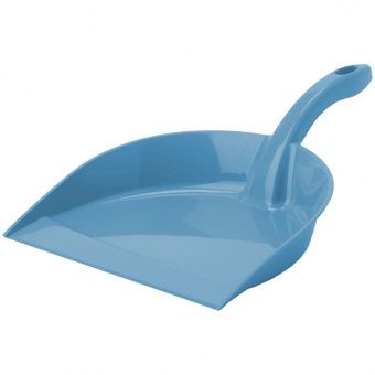 Совок для мусора Idea "Идеал", низкая ручка, пластик, 23*5*31см, серо-голубой