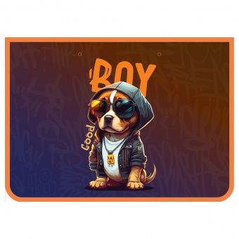 Папка с ручками А4 ArtSpace "Good Boy", пластик, на молнии, 40мм