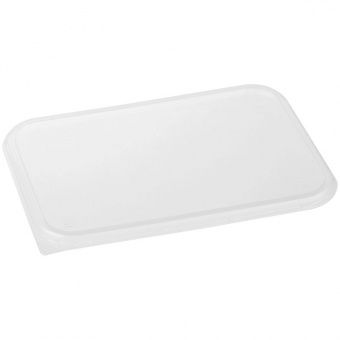 Крышки для одноразовых контейнеров OfficeClean 186*132*5мм, набор 50шт., ПП, прозрачные