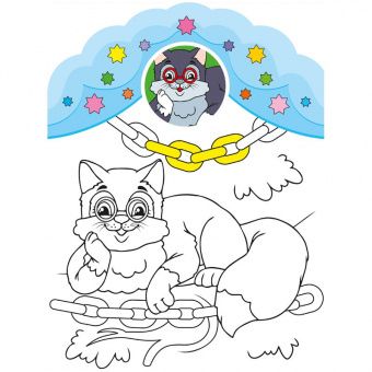 Раскраска А4 ND Play "Веселые раскраски. Сказки", 32стр., фигурная высечка