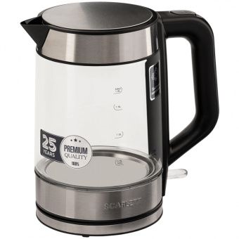 Чайник электрический Scarlett SC-EK27G101, 1,8л, 2200Вт, стекло/пластик