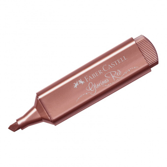 Текстовыделитель Faber-Castell "TL 46 Metallic" мерцающий красный, 1-5мм