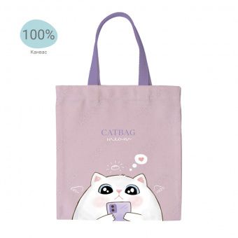 Сумка-шоппер MESHU "Catbag", 33*40см, канвас