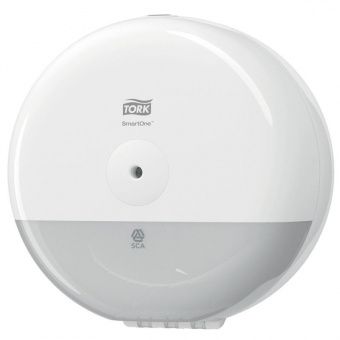 УЦЕНКА-Диспенсер для туалетной бумаги в мини-рулонах Tork "Elevation SmartOne"(Т9) пластик, механич., белый 681000
