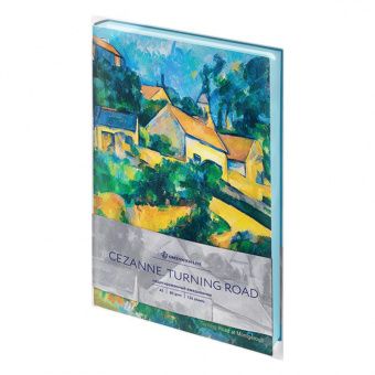 Ежедневник недатир. А5, 136л, кожзам, Greenwich Line "Vision. Cezanne. Turning Road", тон. блок, цв. срез
