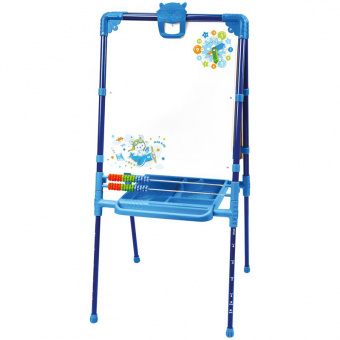 Доска-мольберт детский Nika kids "Растущий" М2/СН2, 2-сторон., синий/голубой, с часами