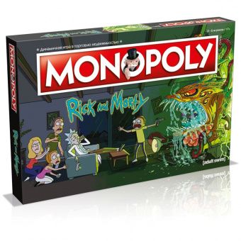 Игра настольная Hasbro "Монополия Рик и Морти ", картонная коробка