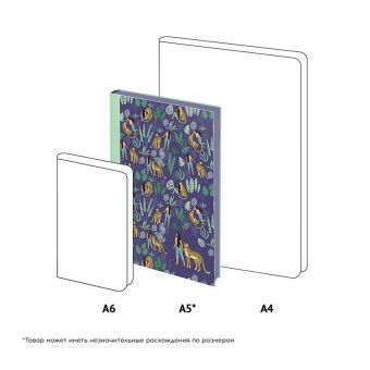 Записная книжка А5 80л. ЛАЙТ, кожзам, Greenwich Line "Vision. Lovely leopard", тон. блок в точку, цв. срез