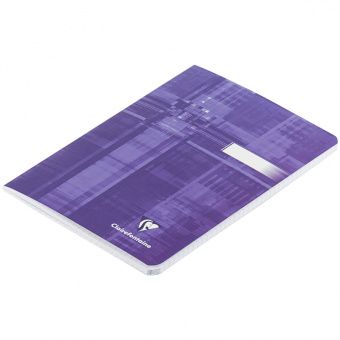 Тетрадь 48л., А5, клетка Clairefontaine, глянцевая ламинация, фиолетовая, 90г/м2