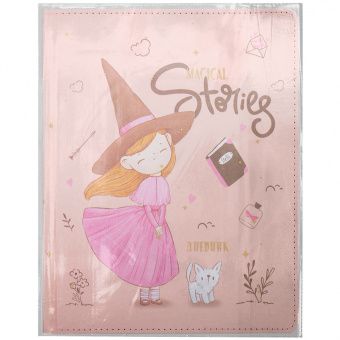 Дневник 1-11 кл. 48л. (твердый) Greenwich Line "Magical stories", ткань, печать, фольга, тон. блок, ляссе