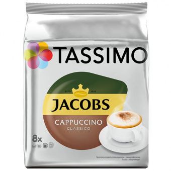 Кофе в капсулах Jacobs "Cappucсino", капсула 32,5г, 8 капсул, для машины Tassimo