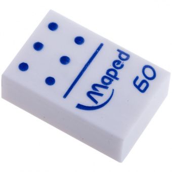 Ластик Maped "Domino" прямоугольный, пластик, 28*19*8,8мм