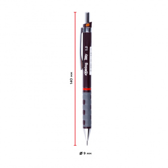 Карандаш механический Rotring "Tikky" 1,0мм, HB, темно-бордовый