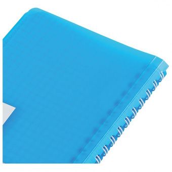 Записная книжка А6 50л. на гребне Clairefontaine "Koverbook", 90г/м2, пластик. обложка, карман, синяя