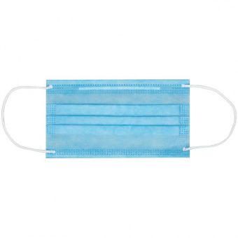 Маска медицинская, набор 50шт., одноразовая OfficeClean СТАНДАРТ, 3-х сл. с носовым фиксатором на резинках, пакет (фильтр СМС) (ПОД ЗАКАЗ)