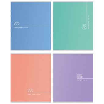 Тетрадь 96л., А5, клетка BG "Pastel color", матовая ламинация