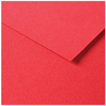 Цветная бумага 500*650мм, Clairefontaine "Tulipe", 25л., 160г/м2, красный мак, легкое зерно, 100%целлюлоза