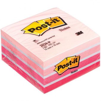 Самоклеящийся блок Post-it Original "Розовая пастель", 76*76мм, 450л