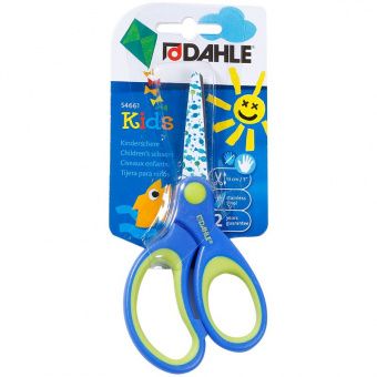 Ножницы детские Dahle 13см, эргономичные ручки, мягкие вставки, синие, блистер