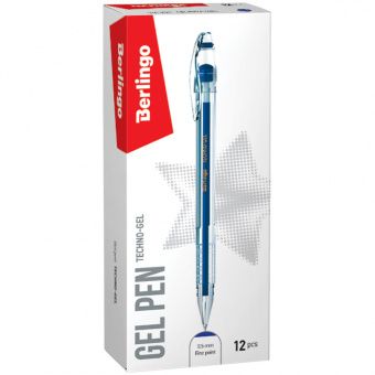 Ручка гелевая Berlingo "Techno-Gel" синяя, 0,5мм