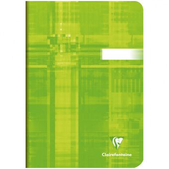 Тетрадь 48л., А5, клетка Clairefontaine, глянцевая ламинация, зеленая, 90г/м2