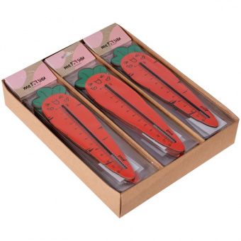 Линейка деревянная 12см MESHU "Carrot", европодвес