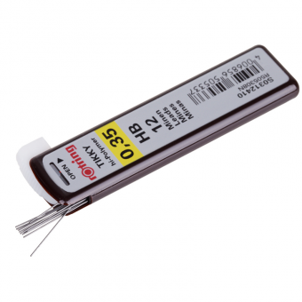 Грифели для механических карандашей Rotring "Tikky", 12шт., 0,35мм, HB